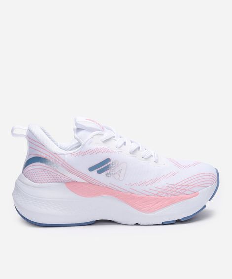 tênis esportivo estampado branco