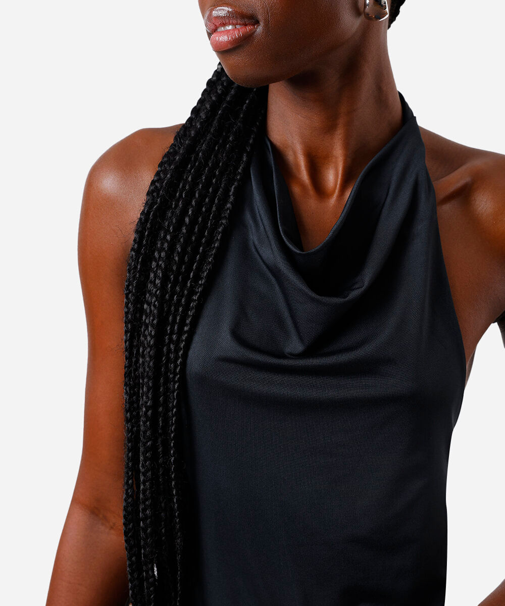 blusa feminina frente única preta