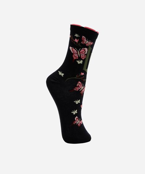 meia cano alto wicked colorida