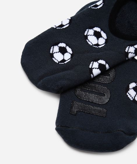 meia sapatilha infantil estampada cinza