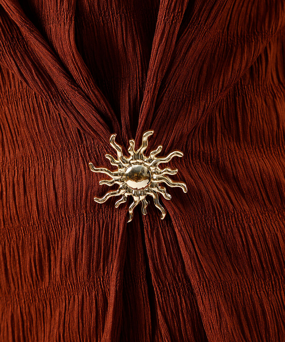 regata feminina texturizada com aviamento laranja