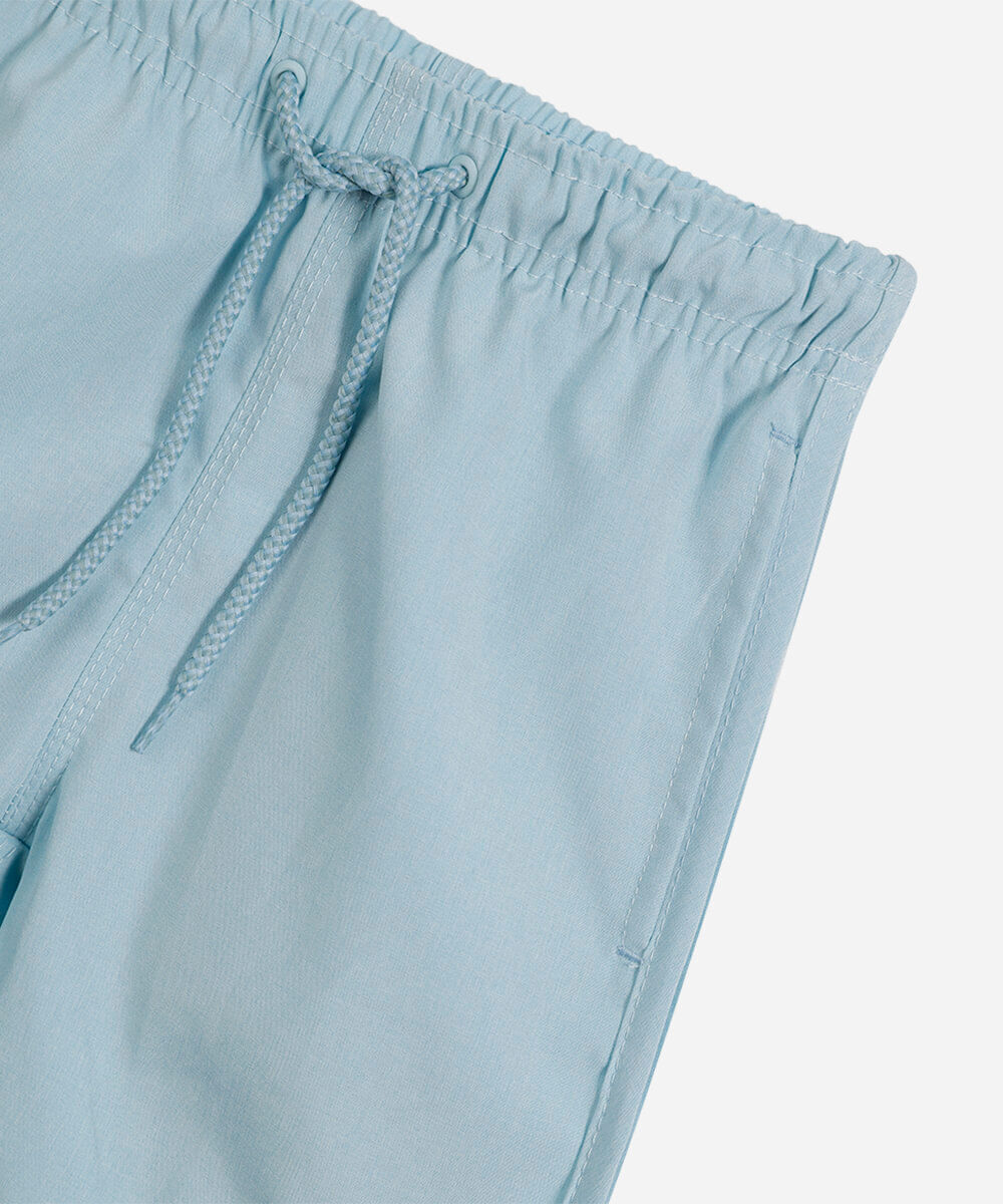 bermuda boardshort infantil lisa azul