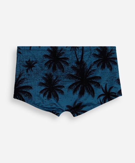 sunga boxer masculina coqueiros colorido