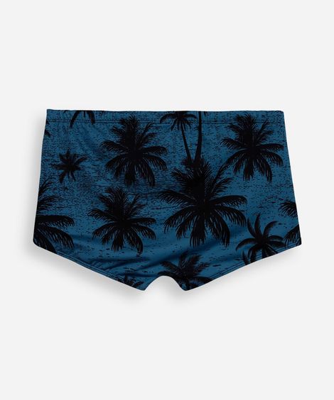 sunga boxer masculina coqueiros colorido