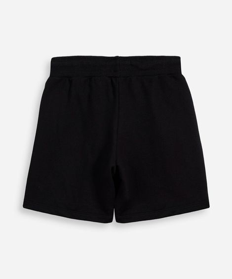 bermuda infantil de algodão com bolsos preto