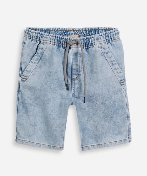 bermuda infantil jeans azul