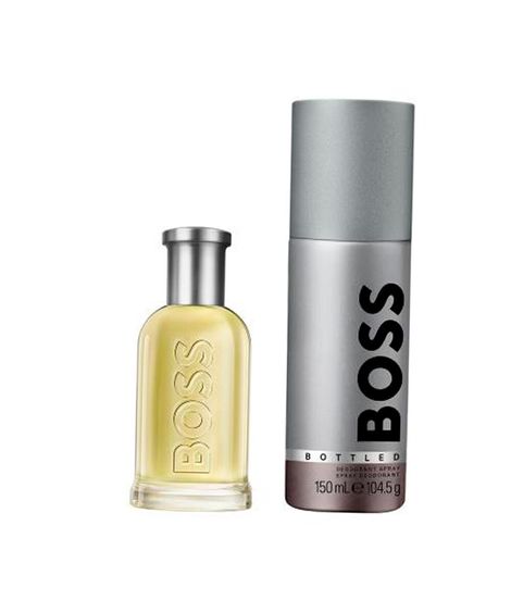 kit perfume masculino hugo boss bottled edt 50ml e desodorante 150ml