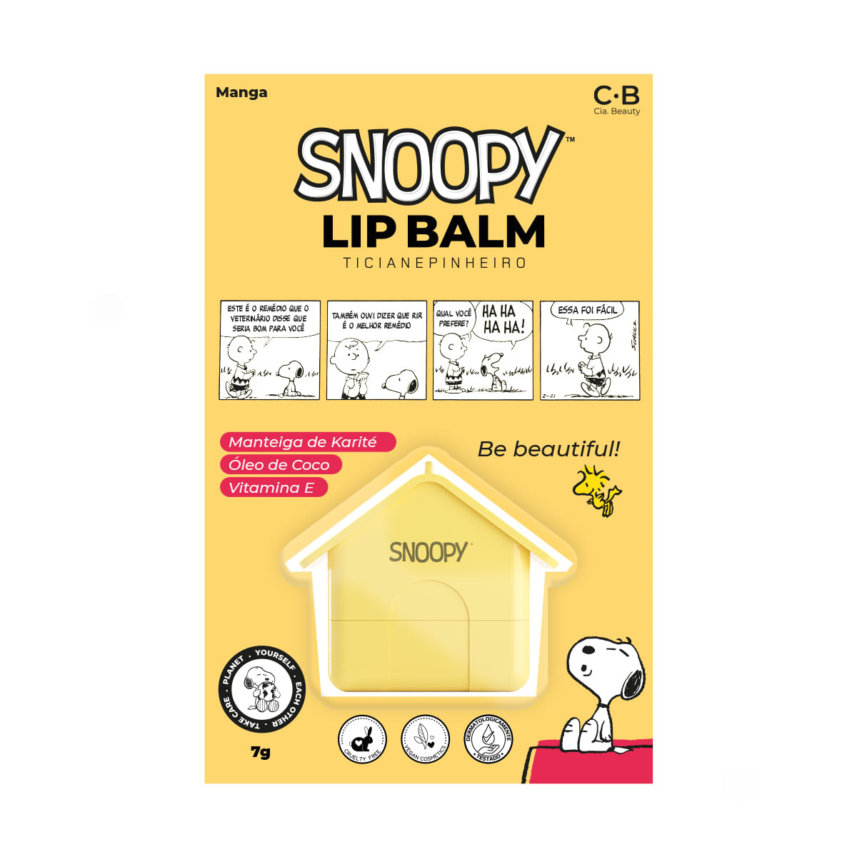 lip balm cia beauty snoopy ticiane pinheiro manga