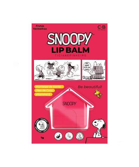 lip balm cia beauty snoopy ticiane pinheiro frutas vermelhas