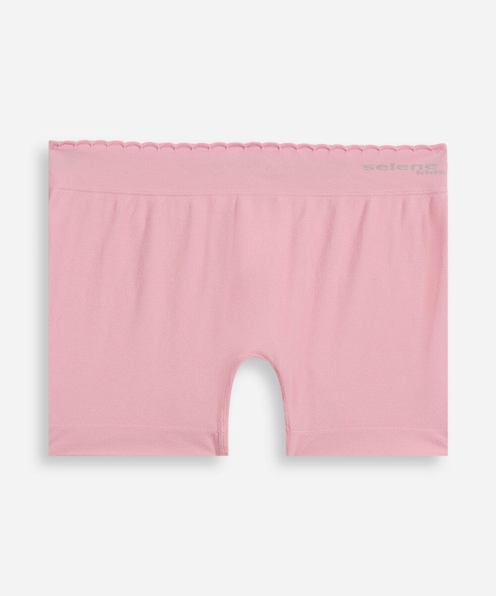 calcinha boyshort infantil de algodão selene rosa