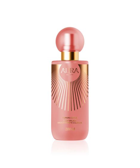 body splash aura beauty desodorante corporal aurora shine 200ml