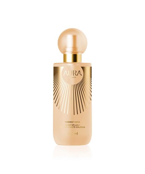 body splash aura beauty desodorante corporal radiant hera 200ml