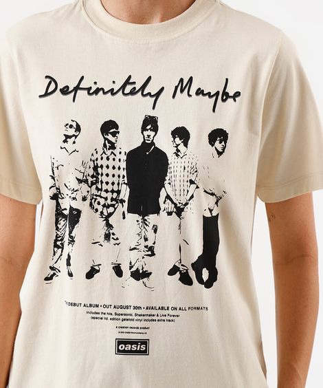 camiseta feminina de algodão oasis bege