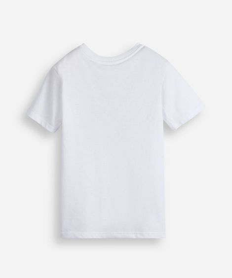 camiseta infantil de algodão sonic com brinde canetinhas laváveis off white