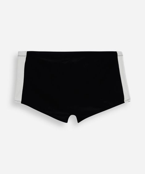 sunga boxer masculina com recortes preto