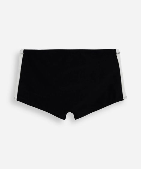 sunga boxer masculina com recortes preto