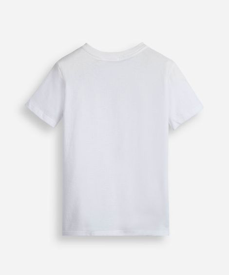 camiseta infantil de algodão minecraft com brinde canetinhas laváveis off white
