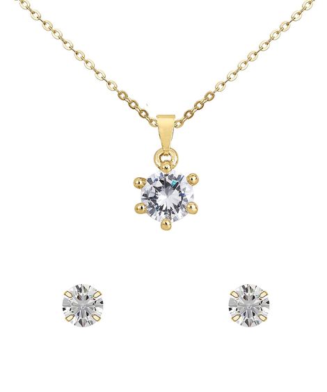 kit relógio feminino champion analógico cn28446w dourado