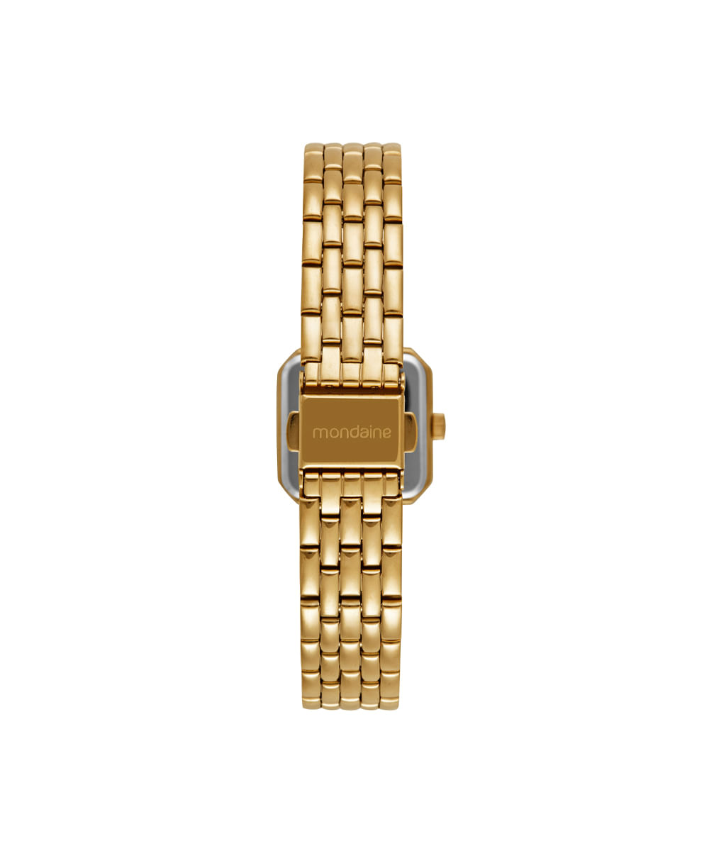 kit relógio feminino mondaine analógico 32988lpmvde1kc dourado