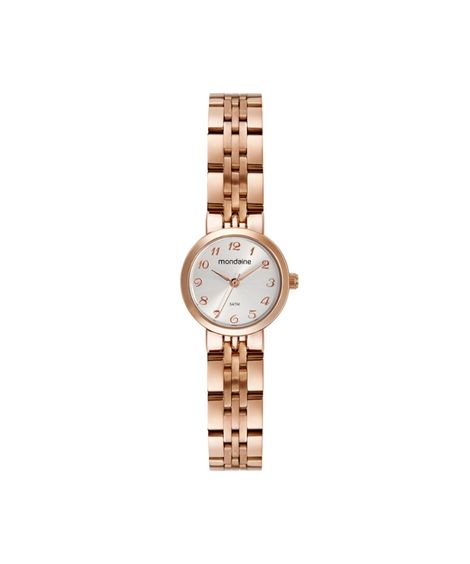 kit relógio feminino mondaine analógico 32391lpmvre3ke rosa