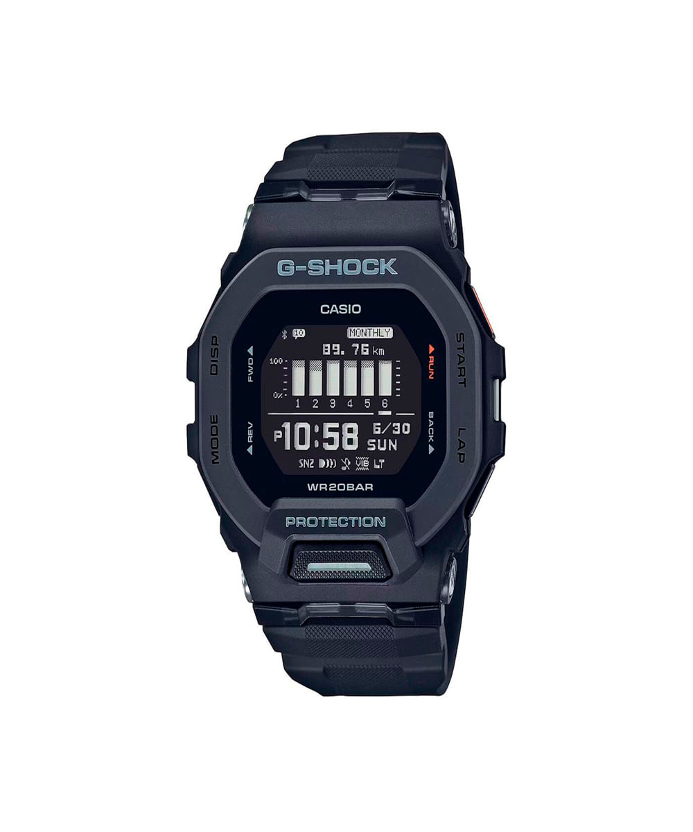 relógio masculino g shock casio digital gbd 200 1dr preto