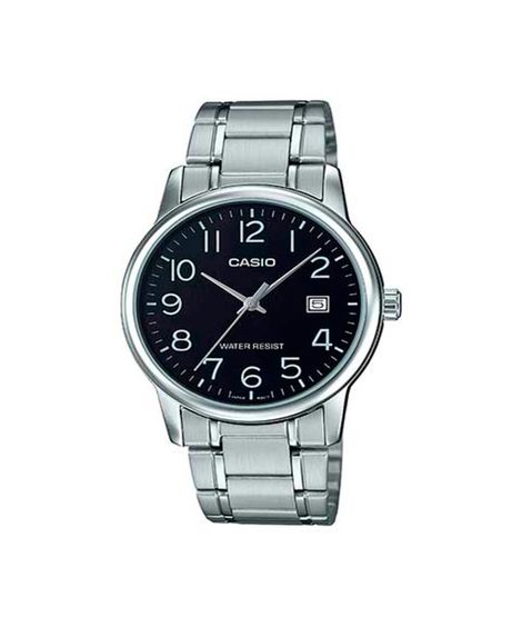 relógio masculino casio analógico mtp v002d 1budf prateado
