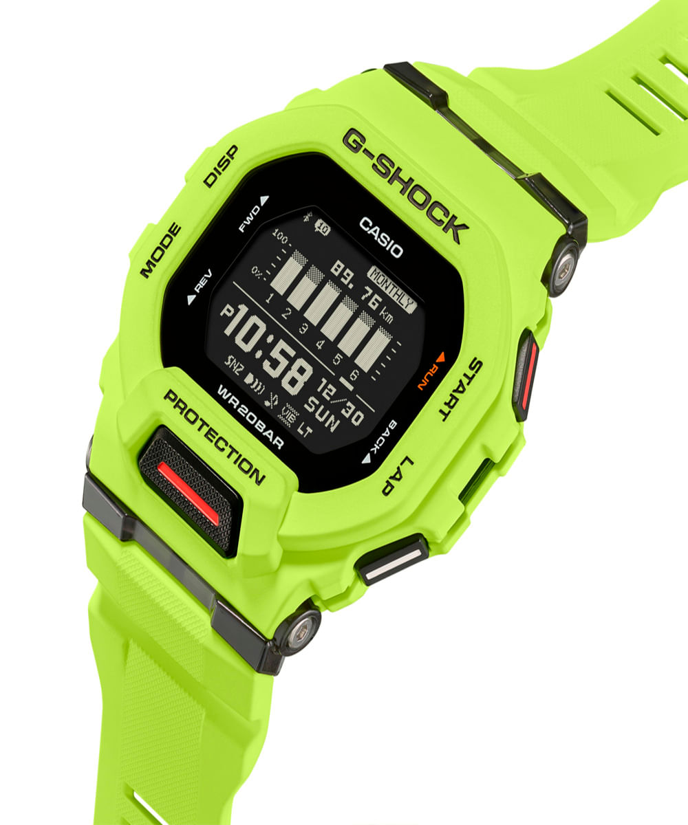 relógio masculino casio digital gbd 200 9dr preto