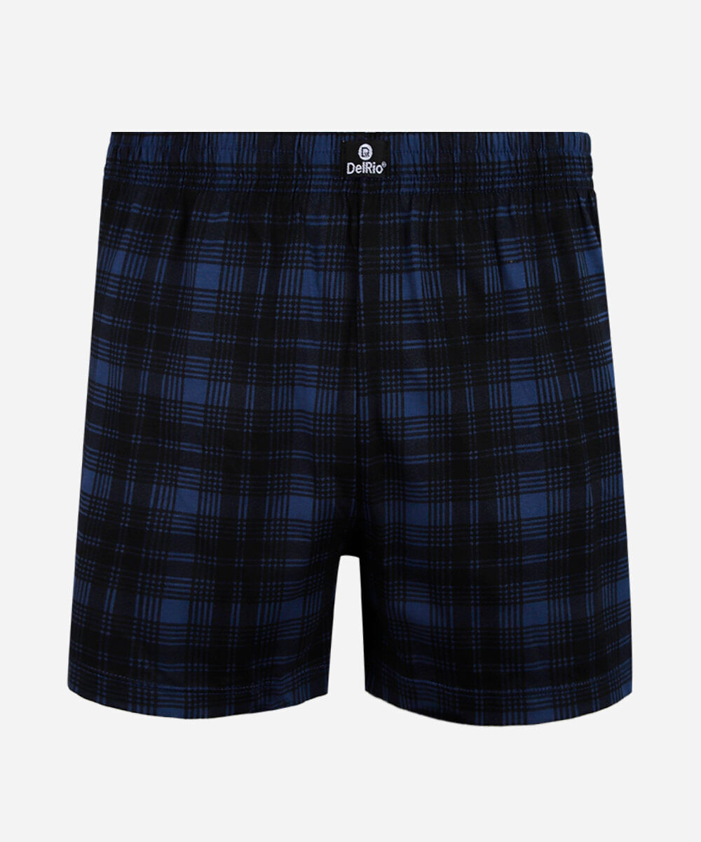 cueca samba canção de algodão xadrez delrio preta