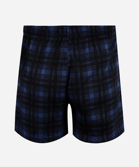 cueca samba canção de algodão xadrez delrio preta