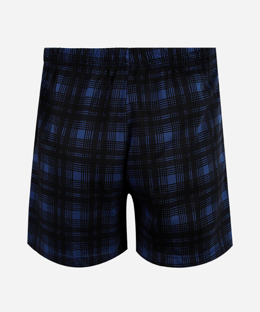 cueca samba canção de algodão xadrez delrio preta