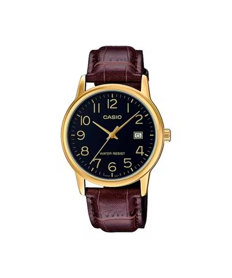 relógio masculino casio analógico mtp v002gl 1budf dourado