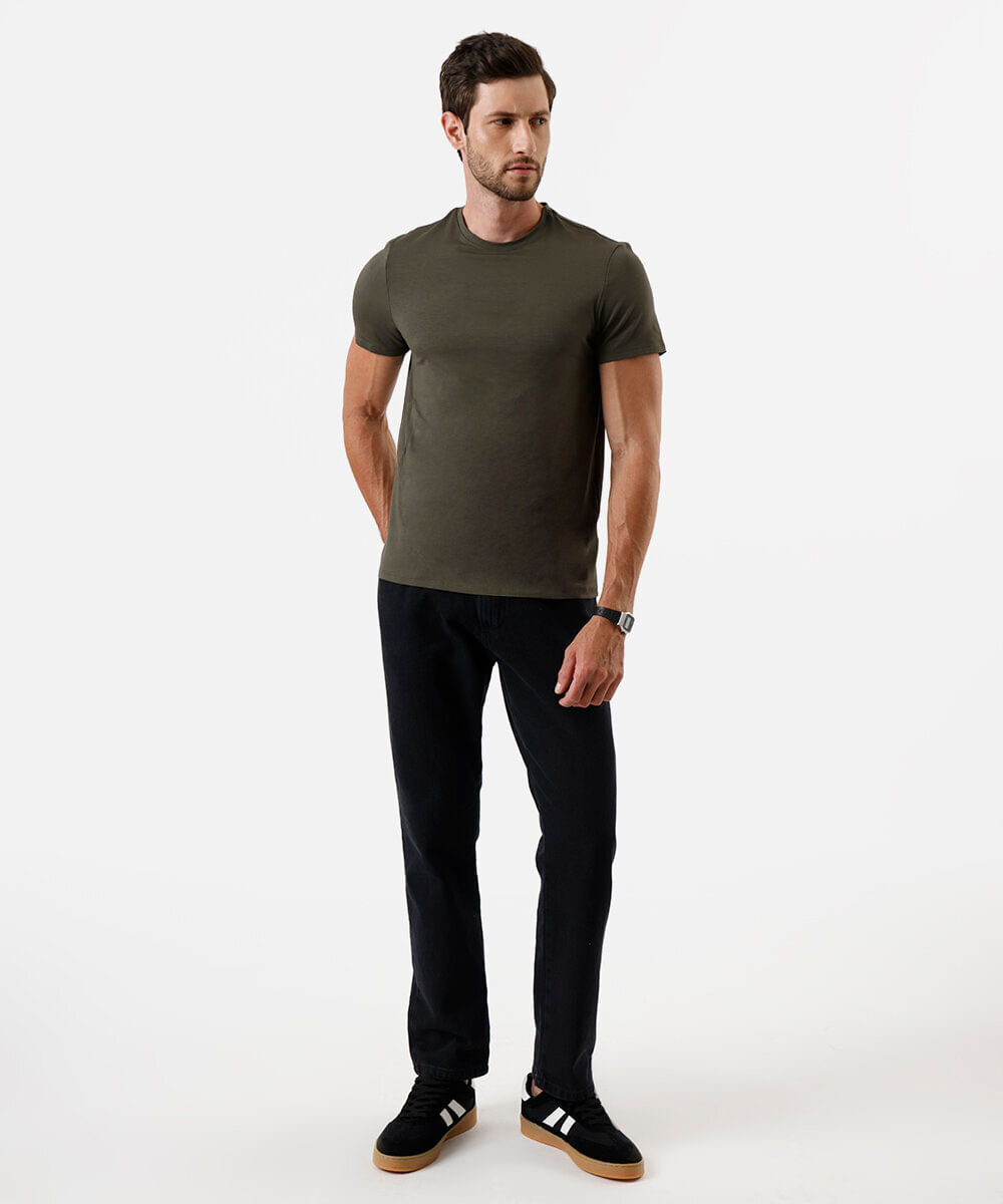 camiseta slim masculina airtech verde