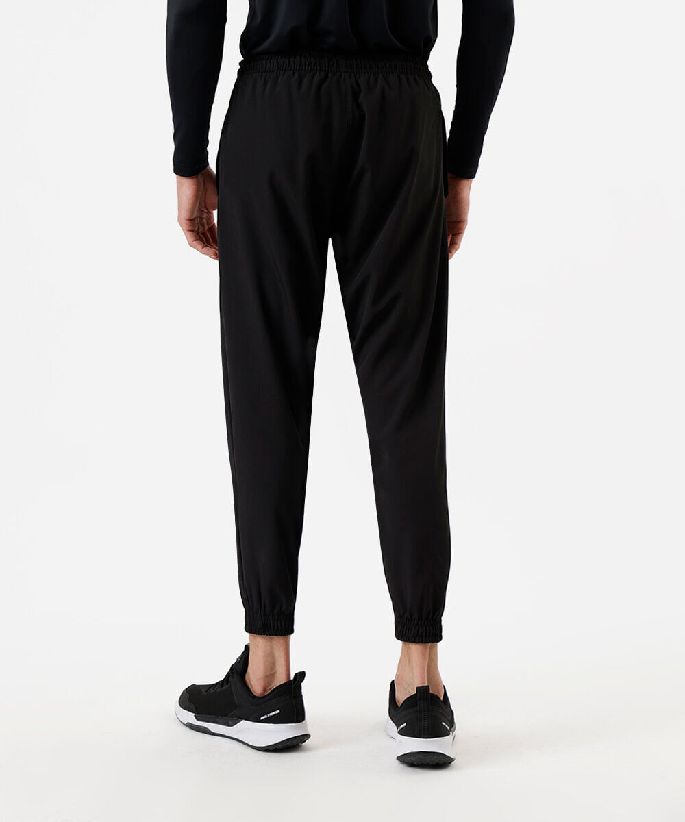 calça jogger masculina esportiva com bolsos preta