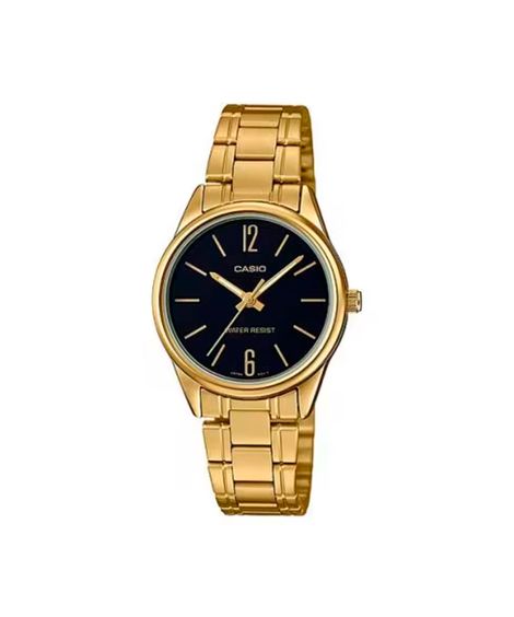 relógio feminino casio analógico ltp v005g 1budf dourado