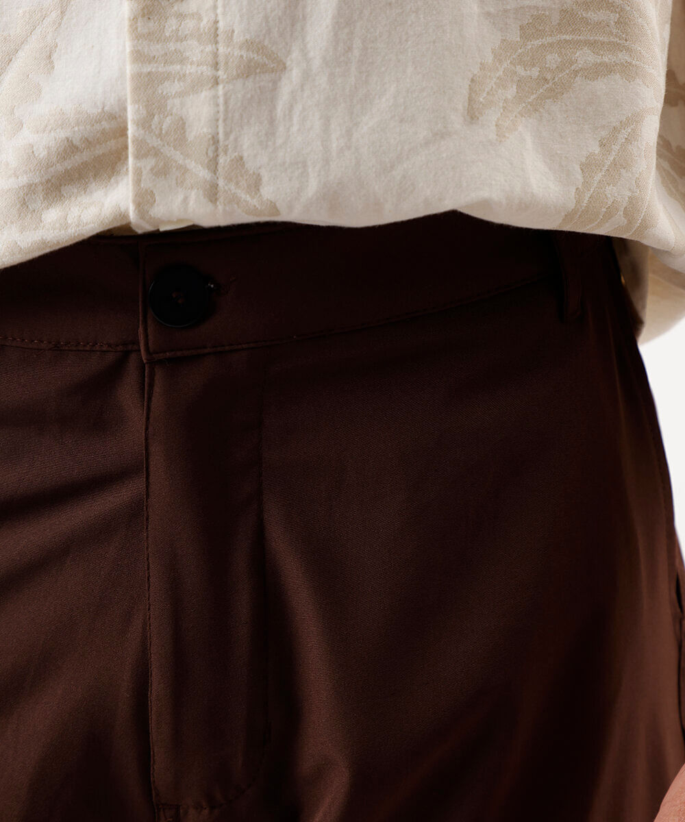 short boardshort reto masculino marrom