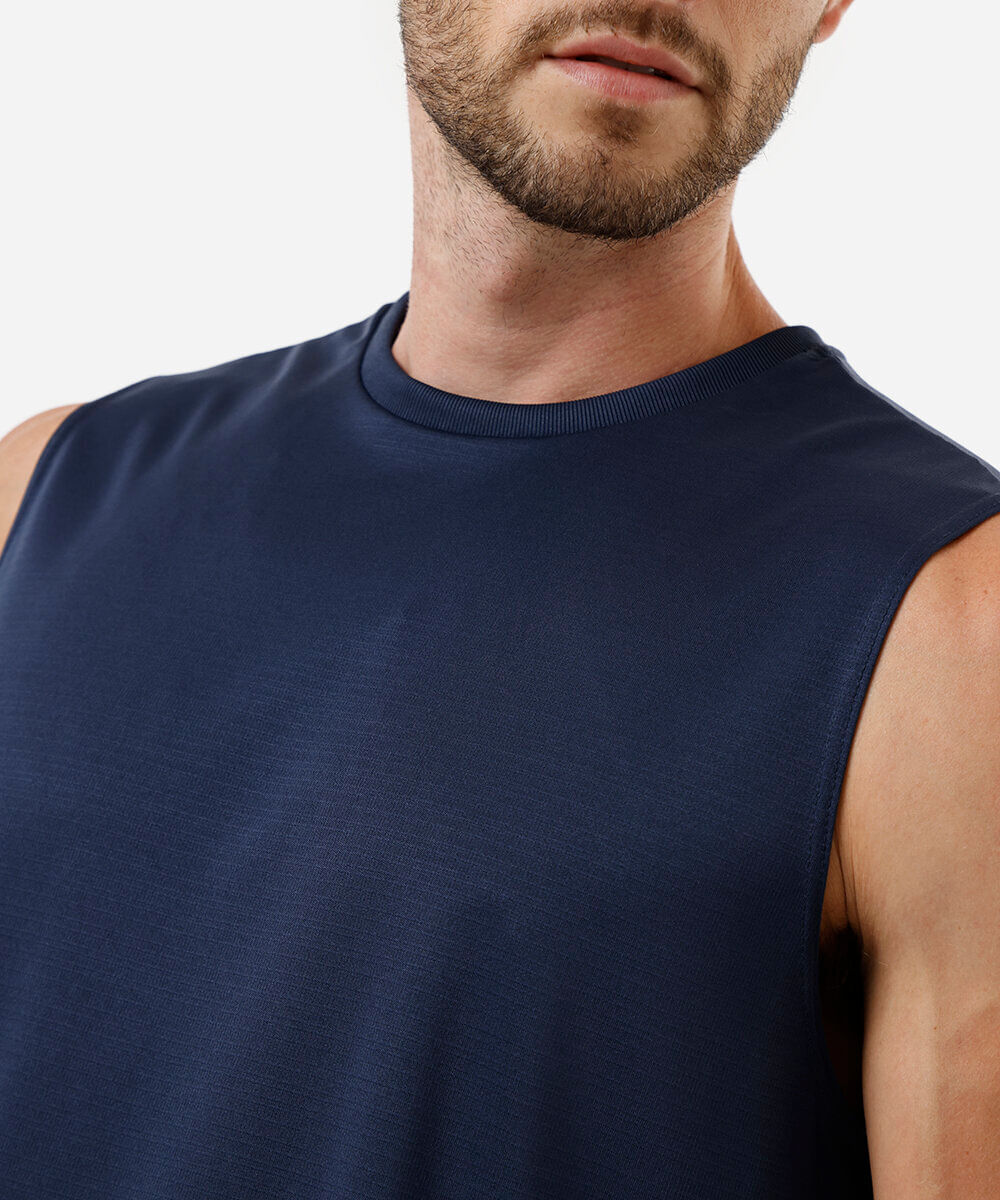 regata esportiva machão masculina azul