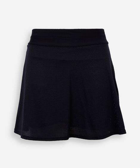 short saia juvenil texturizado preto