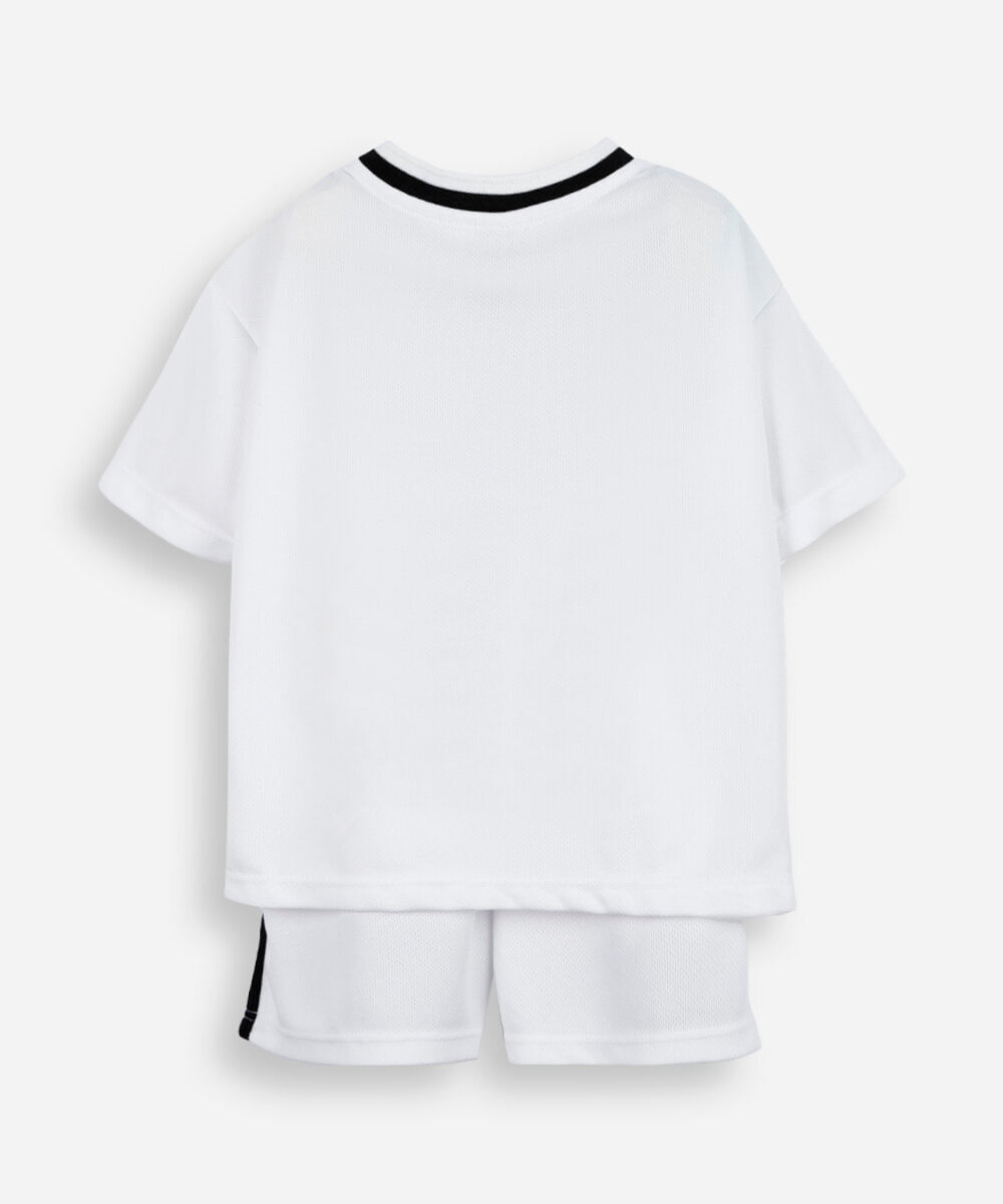 conjunto esportivo infantil patrulha canina off white