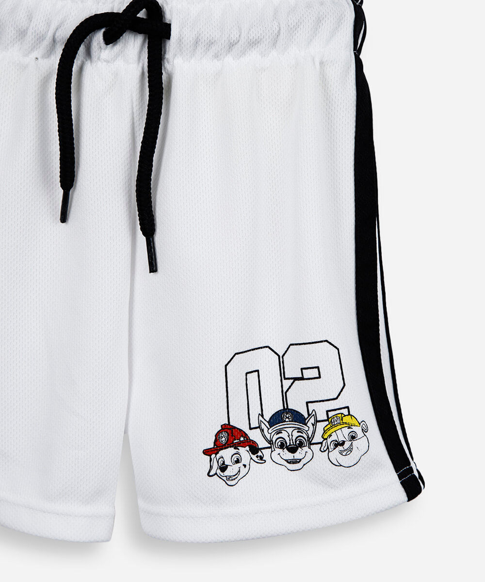 conjunto esportivo infantil patrulha canina off white