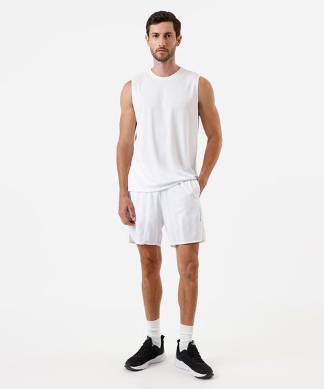 short masculino esportivo ace com bermuda interna branca