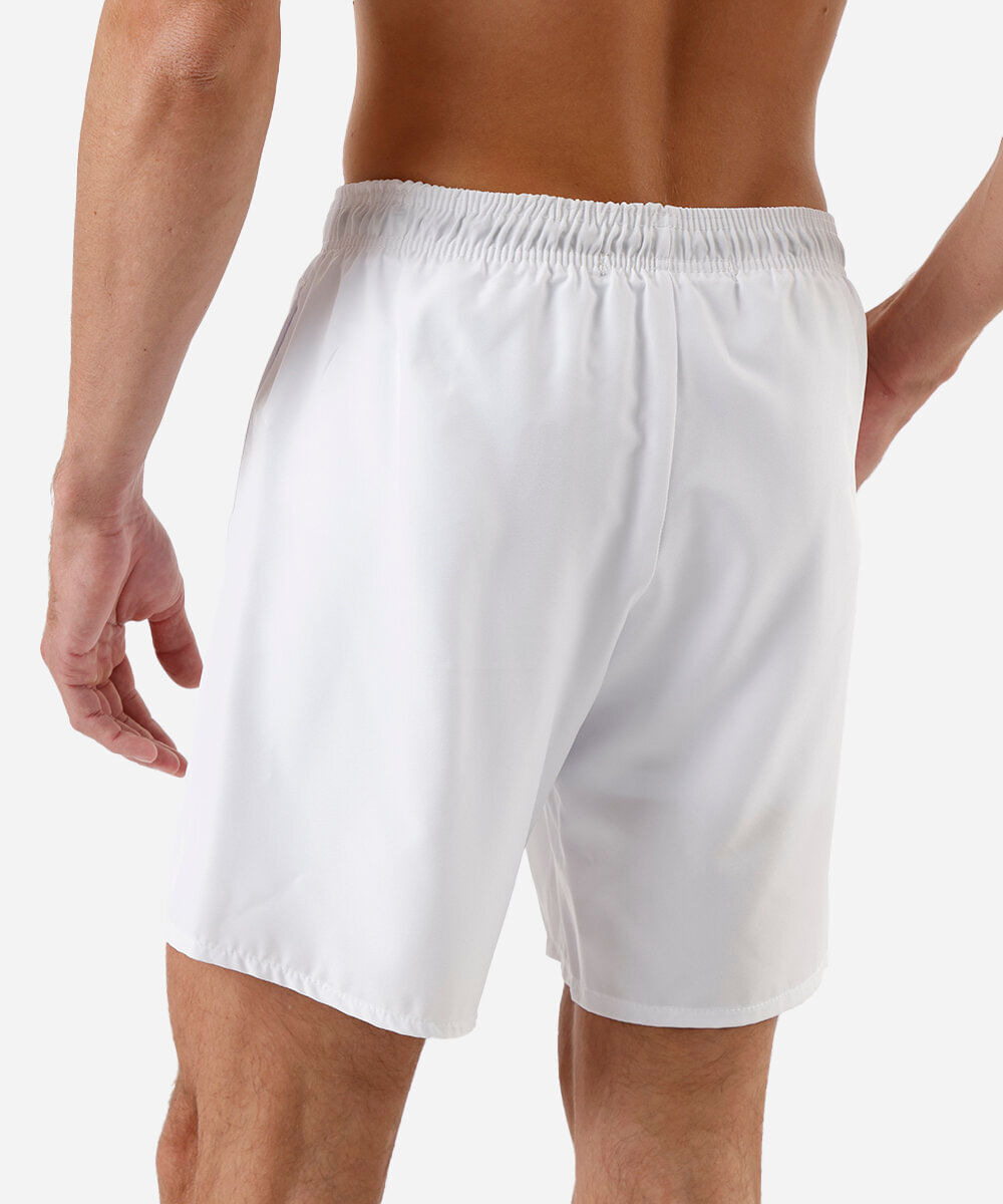 short masculino esportivo com bermuda interna branca