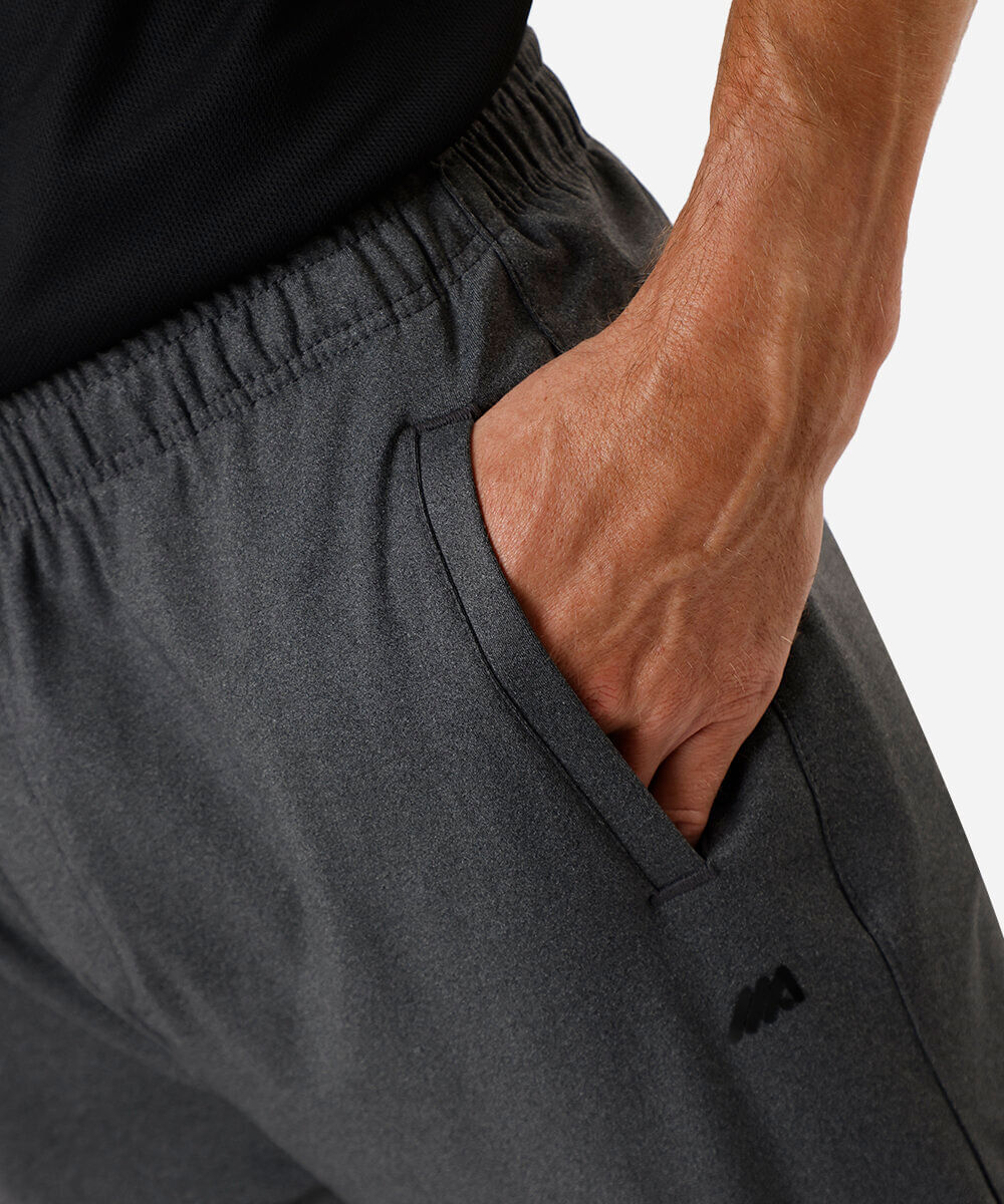 calça jogger masculina de poliamida esportiva cinza