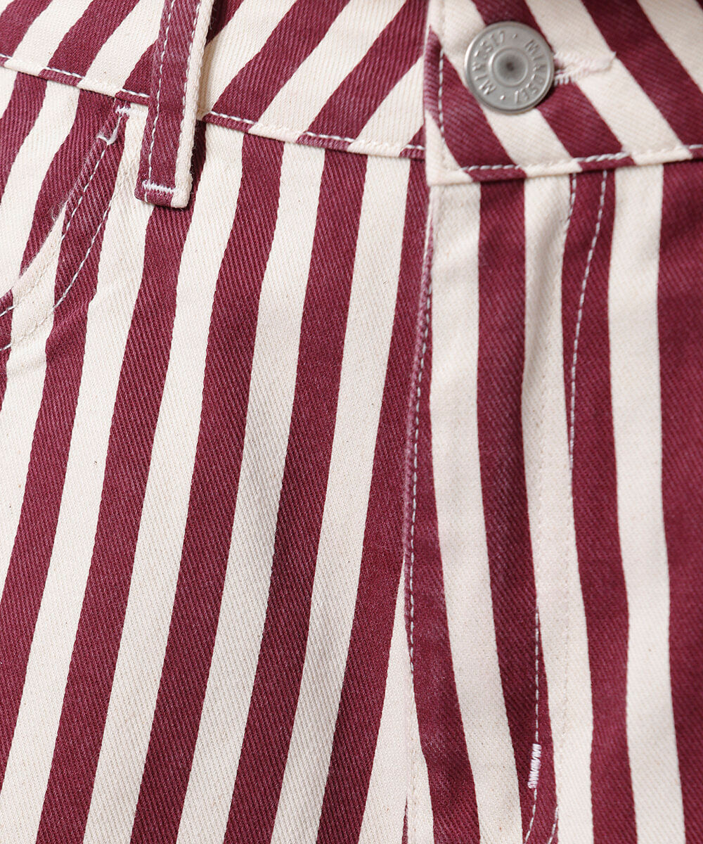 short los angeles feminino de sarja listrado mindset colorido