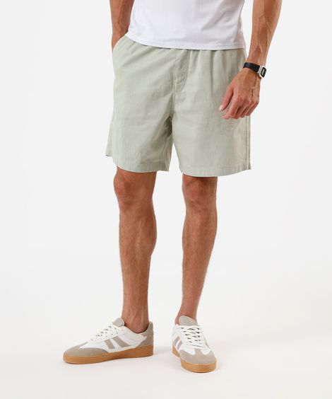 bermuda jogger masculina de sarja verde
