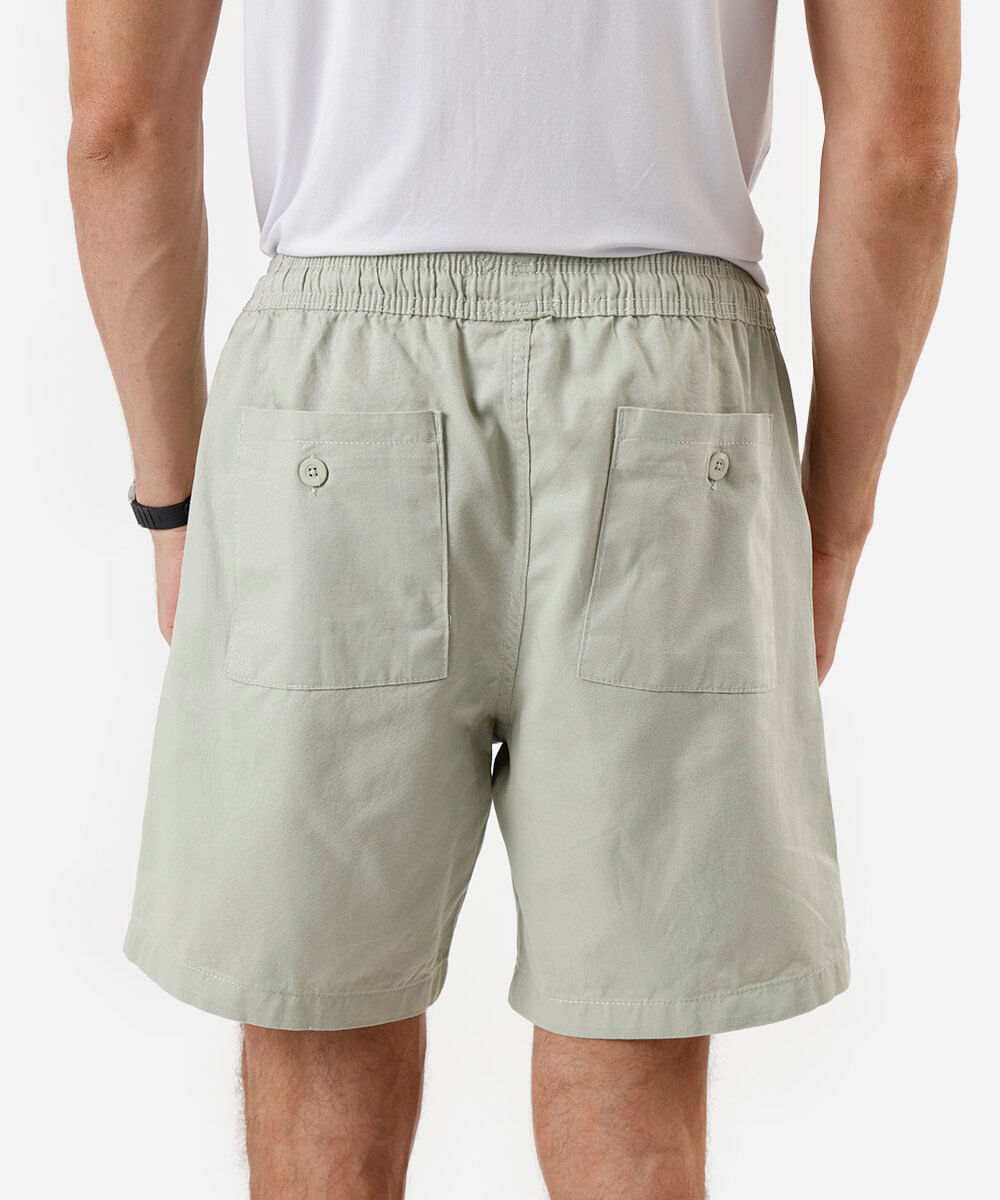 bermuda jogger masculina de sarja verde
