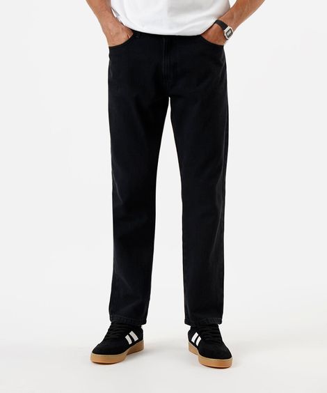 calça slim masculina jeans preta