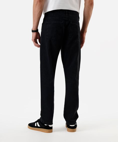 calça slim masculina jeans preta