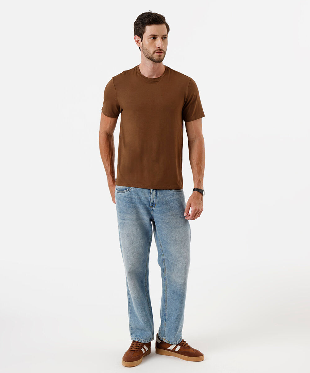 camiseta masculina airtech marrom