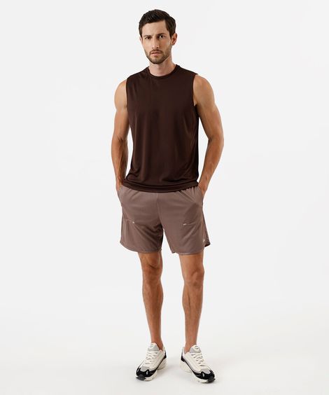 bermuda masculina texturizada marrom