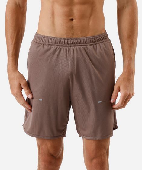 bermuda masculina texturizada marrom